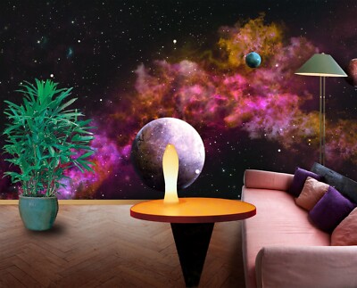 3D Planet Wolken ZHUC957 Tapete Wandbild Fototapete Abnehmbarer Ann