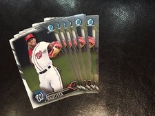 2016 Bowman Draft BDC-195 Rafael Bautista 9 count all chrome lot Nationals