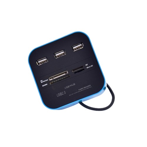 USB Hub usb2.0 With 480Mbps Card Reader 3 Port USB Splitter For MS M2 SD TF - Picture 4 of 8