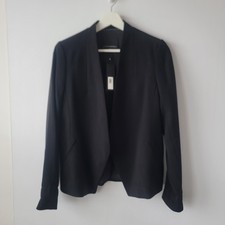 Banana Republic women's Collarless tailored open front blazer sz 4 long sleeve