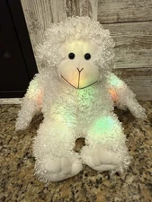Cepia Glo E Monkey White Shaggy Color Kinetics 15" Light Up Plush Lovey Toy Rare