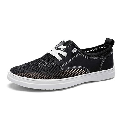 Breathable Casual Shoes Men's Lace Up Mesh Sneakers Sports Skateboard Footwear  