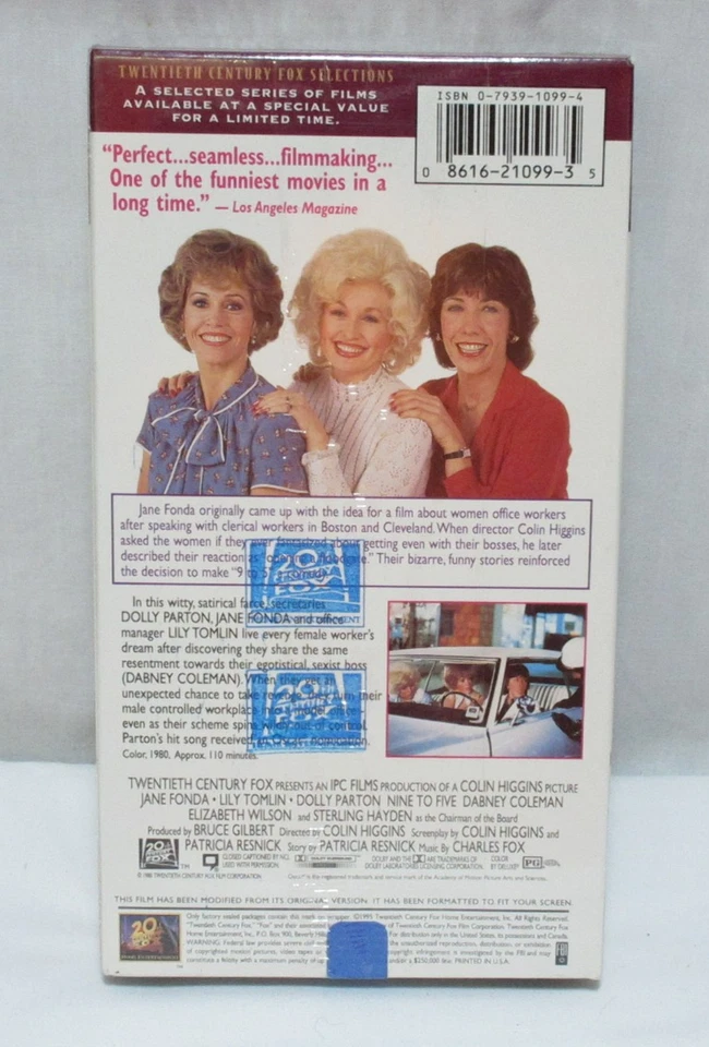 9 to 5 (1980, VHS) New & Sealed Featuring Dolly Parton Lily Tomlin & Jane Fonda - Image 3 of 4