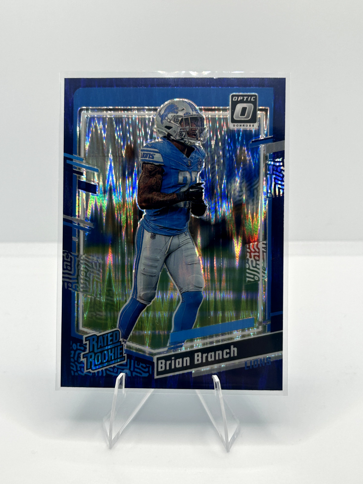 2023 Panini Donruss Optic - Rated Rookie Brian Branch #233 Purple Shock 