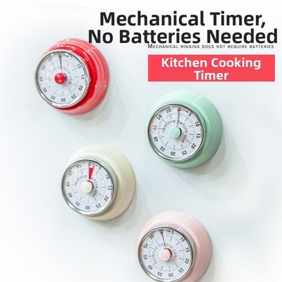 Manueller mechanischer Timer für Küche Magnethalterung 60 Minuten Countdown