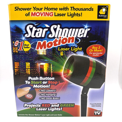 Star Shower Motion Laser Light Show Projector Outdoor Christmas Red/Green ASOTV