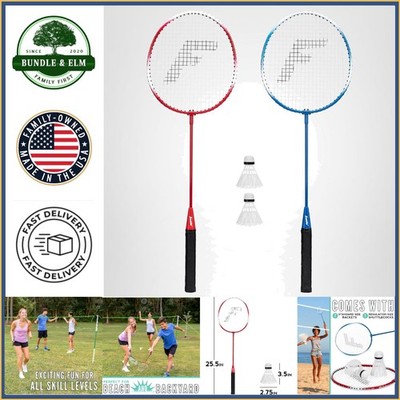 Badminton Racket and Birdie Set for 2 to 4 Players - Durable Equipment Included