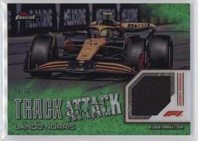 2024 Topps Finest Formula 1 Track Attack Relics Green 36/50 Lando Norris 1fl4