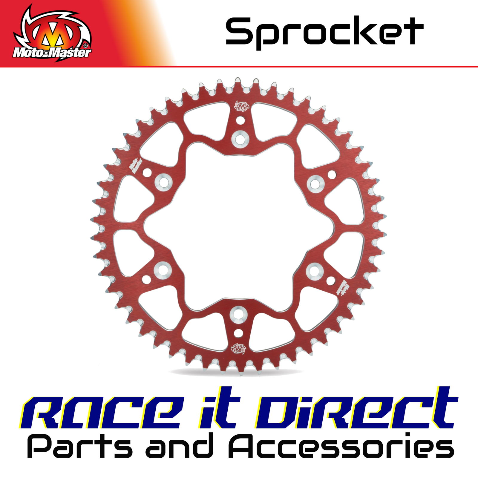 Sprocket for HONDA CR 125 R 1984-2007 Rear Alu Red 45T MotoMaster