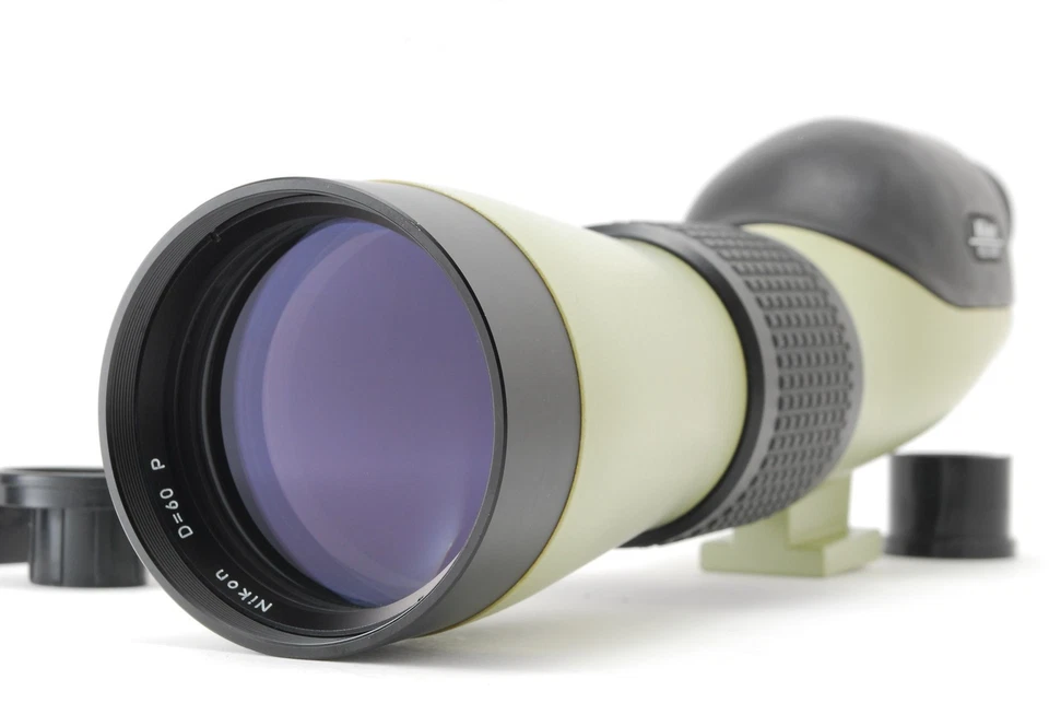 【CASI COMO NUEVO】 Mira telescópica de campo Nikon D=60 P 20-45x pieza de ojo de JAPÓN Foto 3 de 4