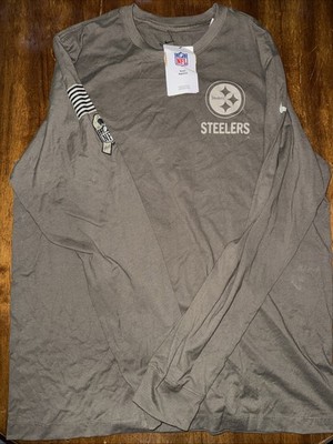 Men's Pittsburgh Steelers Nike Olive 2025 Salute to Service Sideline Large NWT