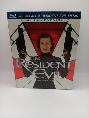 The RESIDENT EVIL Collection BLU-RAY 5 Disc Box Set 2012 Sci-Fi MILLA JOVOVICH