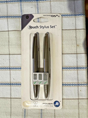 Power A Touch Stylus Set (1 Brown + 1 Grey) DS Lite DSi DSi XL NEW SEALED