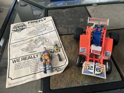 M.A.S.K. Firefly Buggy w/Julio Lopez, Mask, Manual Bomb 1986 Kenner COMPLETE