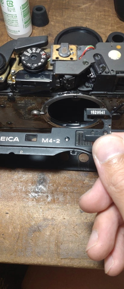 Cámara fotográfica telémetro Leica M4-2 M4 2 35 mm cuerpo negro CLA'd [COMO NUEVA] Foto 3 de 4
