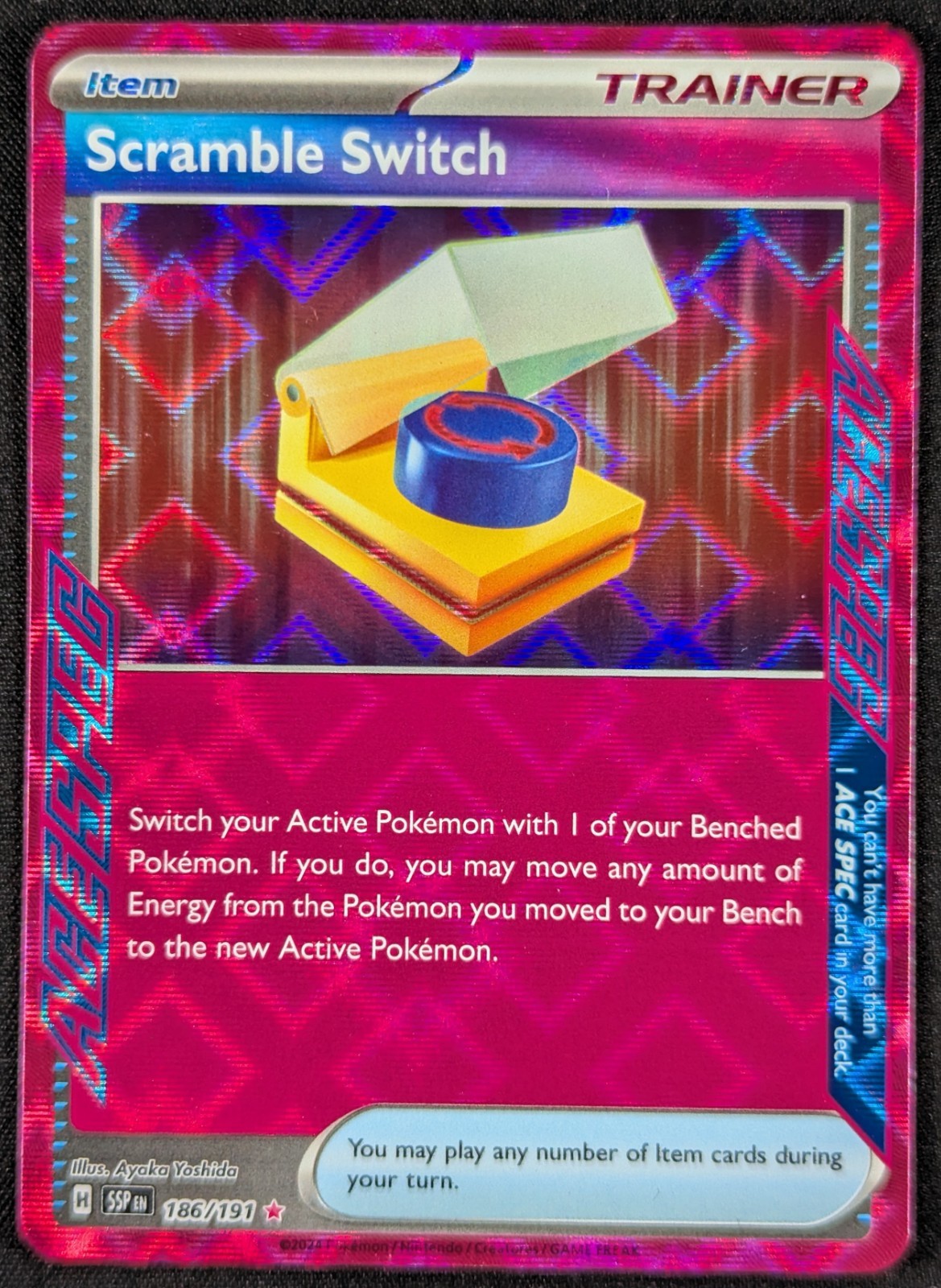 Scramble Switch Surging Sparks Ace Spec Ultra Rare Pokemon Card 186/191 (NM)