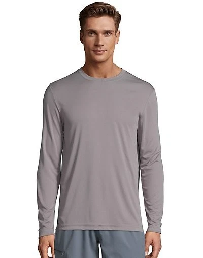 Hanes Men's Long Sleeve T-Shirt Men Cool DRI Performance Athletic Wicking XS-3XL