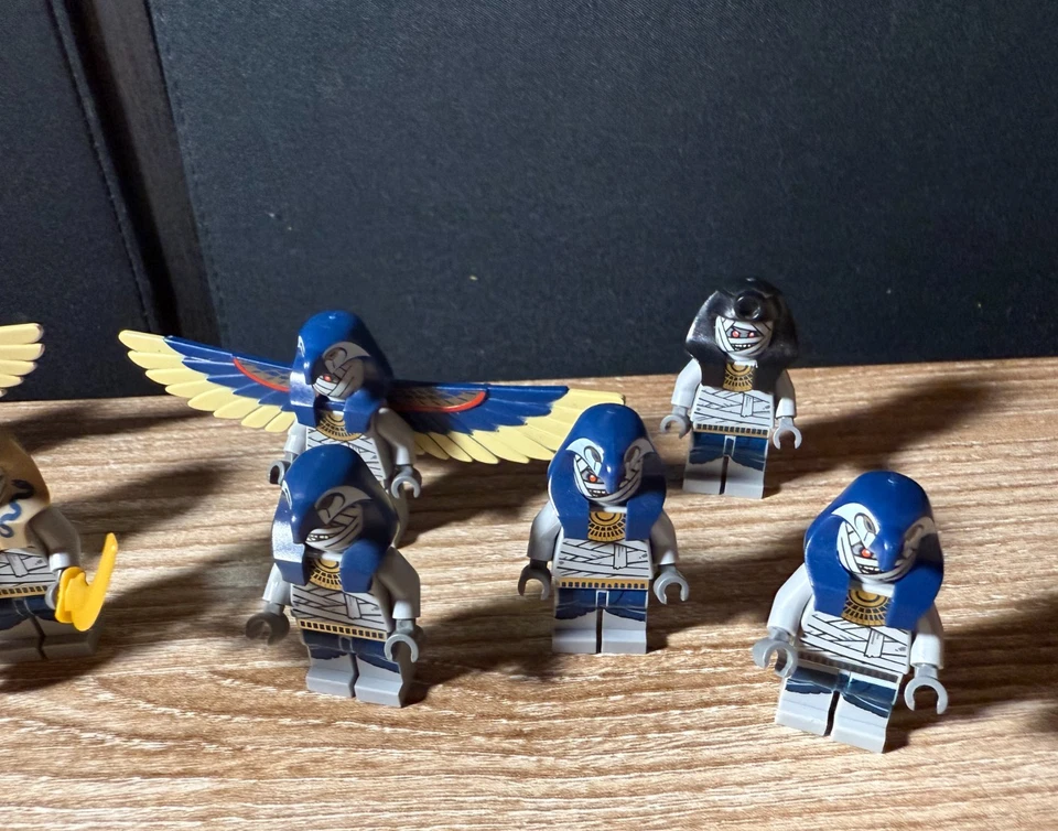 LEGO PHARAOH'S QUEST MOMIA GUERRERO LOTE DE 9 FIGURAS ALADAS  Foto 4 de 4