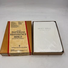 NOS SEALED 1972 Nelson Holy Bible KJV Reference Edition Genuine Leather #486W