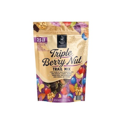 Member's Mark Triple Berry Nut Trail Mix, 40 oz Great Price