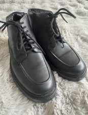 OLDER BOYS CLARKS ANKLE BOOTS 3F BLACL LEATHER SMART SCHOOL SHOES NEW