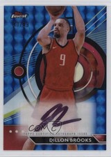 2023-24 Topps Finest Blue Geometric Refractor 43/99 Dillon Brooks #FA-DBR Auto