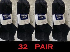REEBOK Performance Training Men's LOW CUT Socks Fits 6-12.5 Shoe Size - 32 PAIR