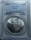 1921  Morgan Dollar / PCGS MS 63