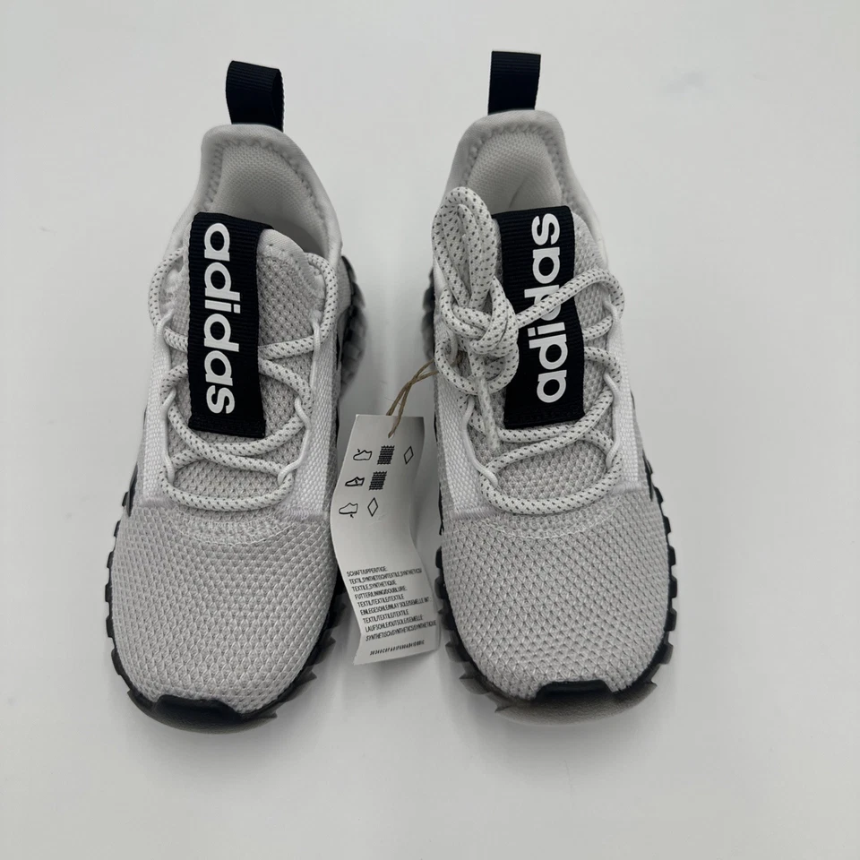 Adidas Kids Kaptir 3s shoes Kids 11 Black White Speck - Image 3 of 4