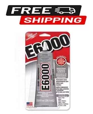 Industrial Strength E6000 Adhesive Clear Eclectic Glue Multi-purpose, Gel, 2 Oz