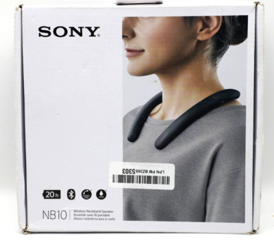 Sony SRS-NB10 Wireless Neckband Bluetooth Speaker with Built-in Mic