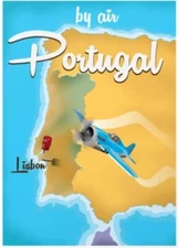 Portugal Travel Poster Print  Reproduction Giclee Print 11x17