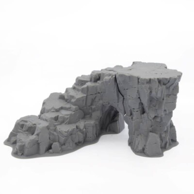 FANTASY SMALL TOWER BRIDGE RAMPE D&D LOTR AOS WFB 3D PRINTED MODULAR SCENERY QP3D