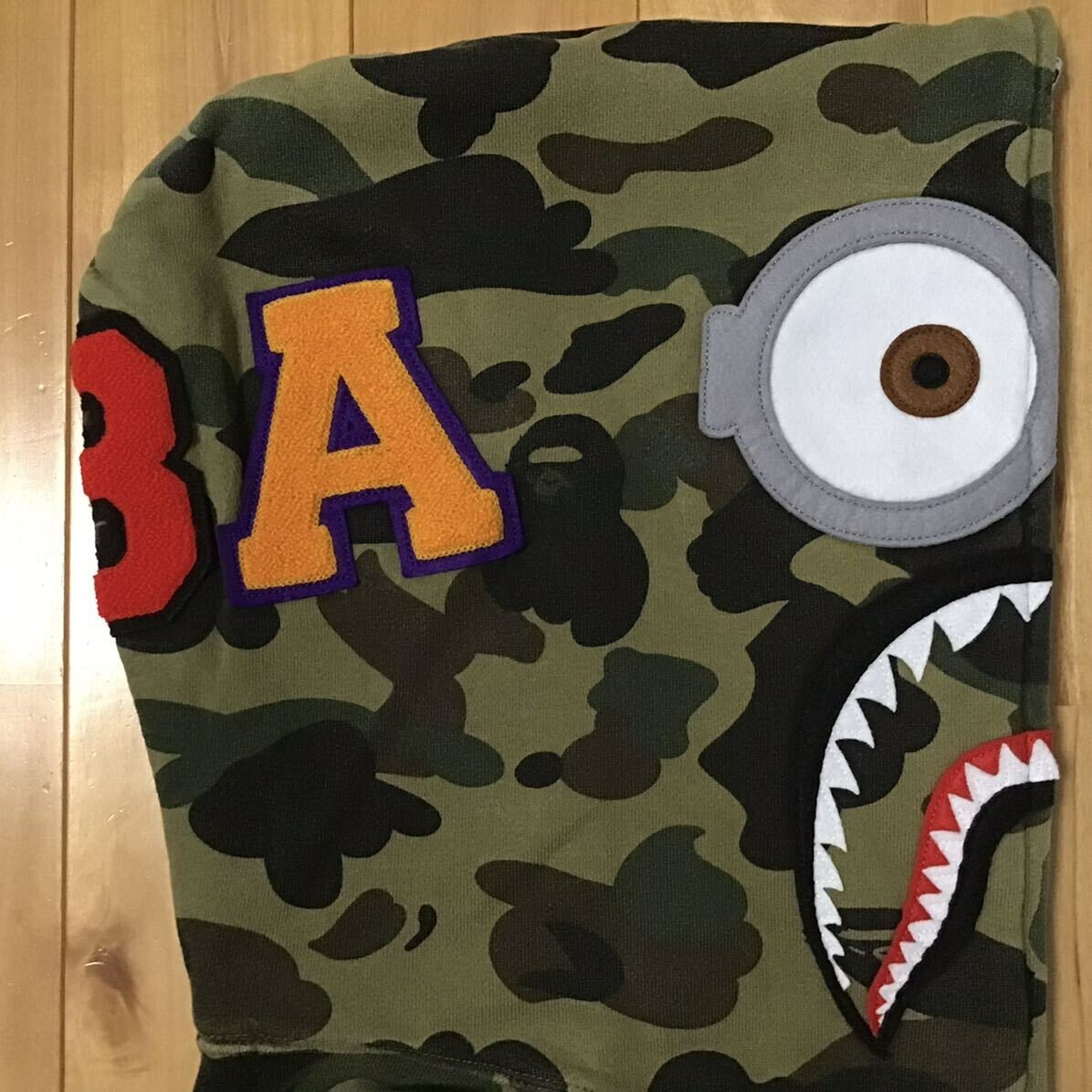 BAPE x Minions 1st Camo Shark Full Zip Hoodie ミニオン BAPE X MINIONS 】1ST CAMO SHARK FULL ZIP HOODIE | bape.com