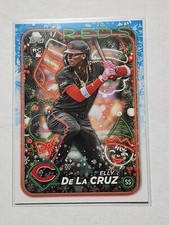 2024 Topps Holiday Baseball Elly De La Cruz Rookie H102 RC Base Cincinnati Reds