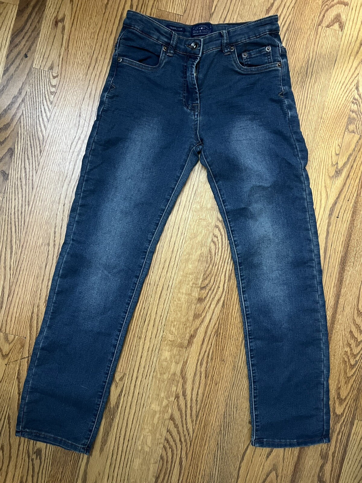 Boys Billy Straight Blue Youth Denim Jeans Size 14