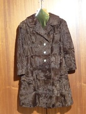 Eleganter Breitschwanz Persianer Mantel braun wie Größe 38 neuwertig Länge 85cm