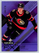 2021 UD Synergy Shane Pinto #FXR-SP Synergy FX Rookies Purple /275 Senators