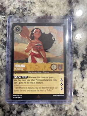Moana of Motunui 14/204 Foil Rare Disney Lorcana Card | eBay Moana of Motunui 14/204 Foil Rare Disney Lorcana Card | eBay