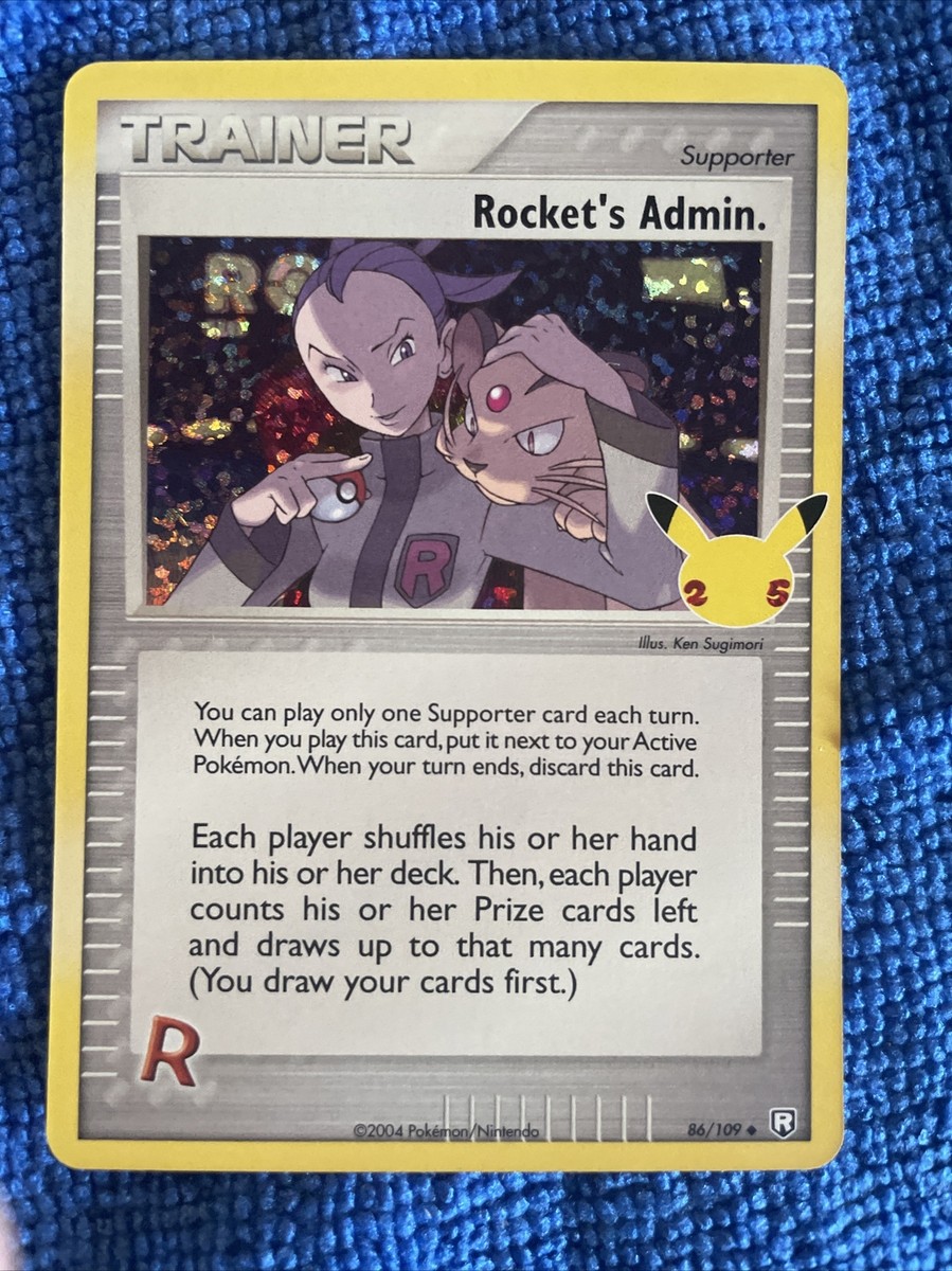 Rocket's Admin Holo 86/109 NM/M Celebrations Pokemon Card | eBay Rocket's Admin Holo 86/109 NM/M Celebrations Pokemon Card | eBay