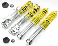 FK Sport-Fahrwerk / Gewindefahrwerk AK Street + 2X Domlager - VW Polo 6N2