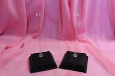 SQUARE Barbie STANDS Black LOGO Straddle pedestal Doll stand fits Silkstone TNT