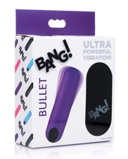 Bang! Vibrating Bullet W/ Remote Control Purple