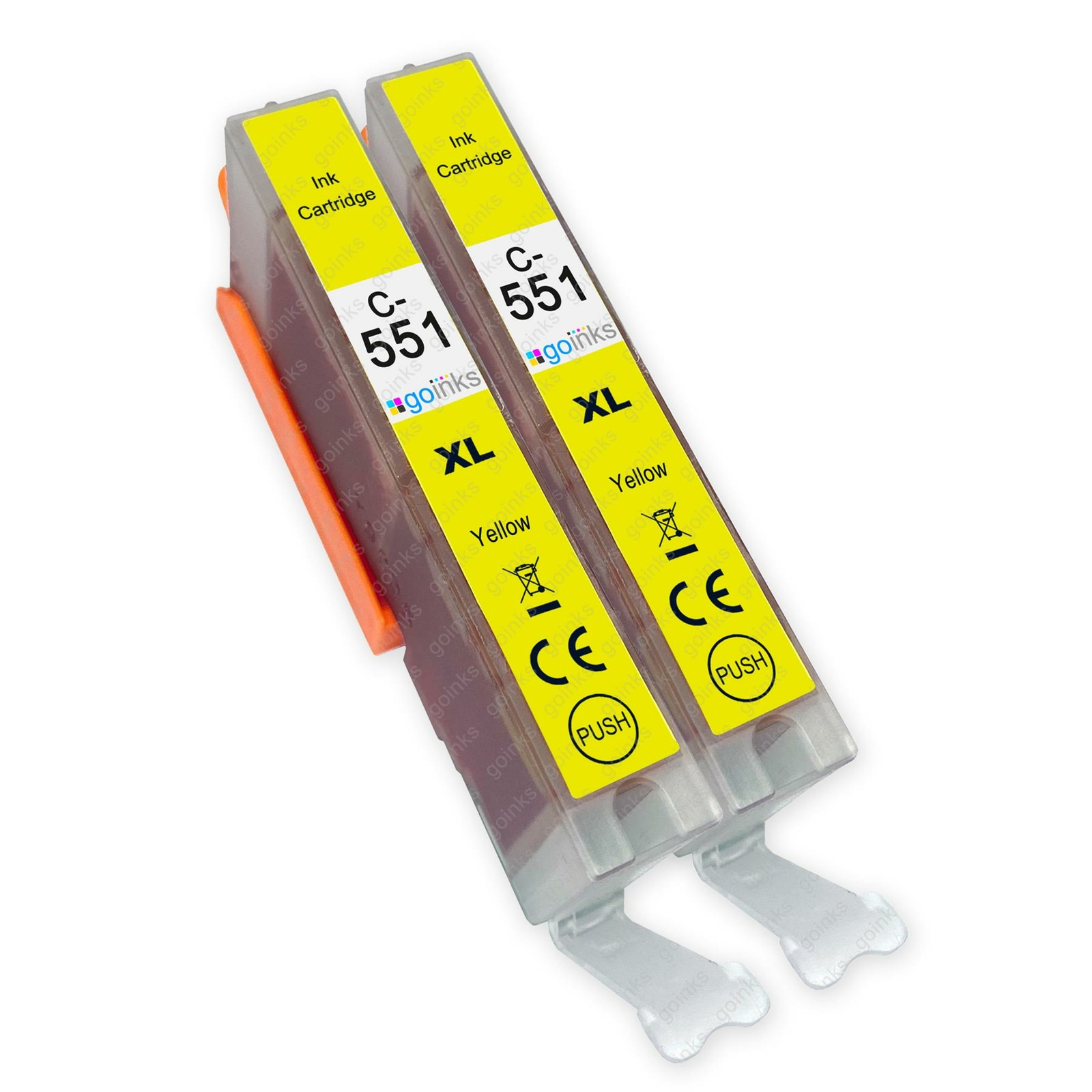 2 Giallo Cartucce d'inchiostro per Canon PIXMA iP8750 MG5600 MG6600 MG7550