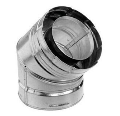 DuraVent 46DVA-E45 4'' Inner Diameter - DirectVent Pro Direct Vent - Galvanized