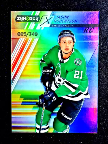2020-21 Upper Deck Synergy FX Rookie /749 Jason Robertson #FXR-JR Holofoil Sharp