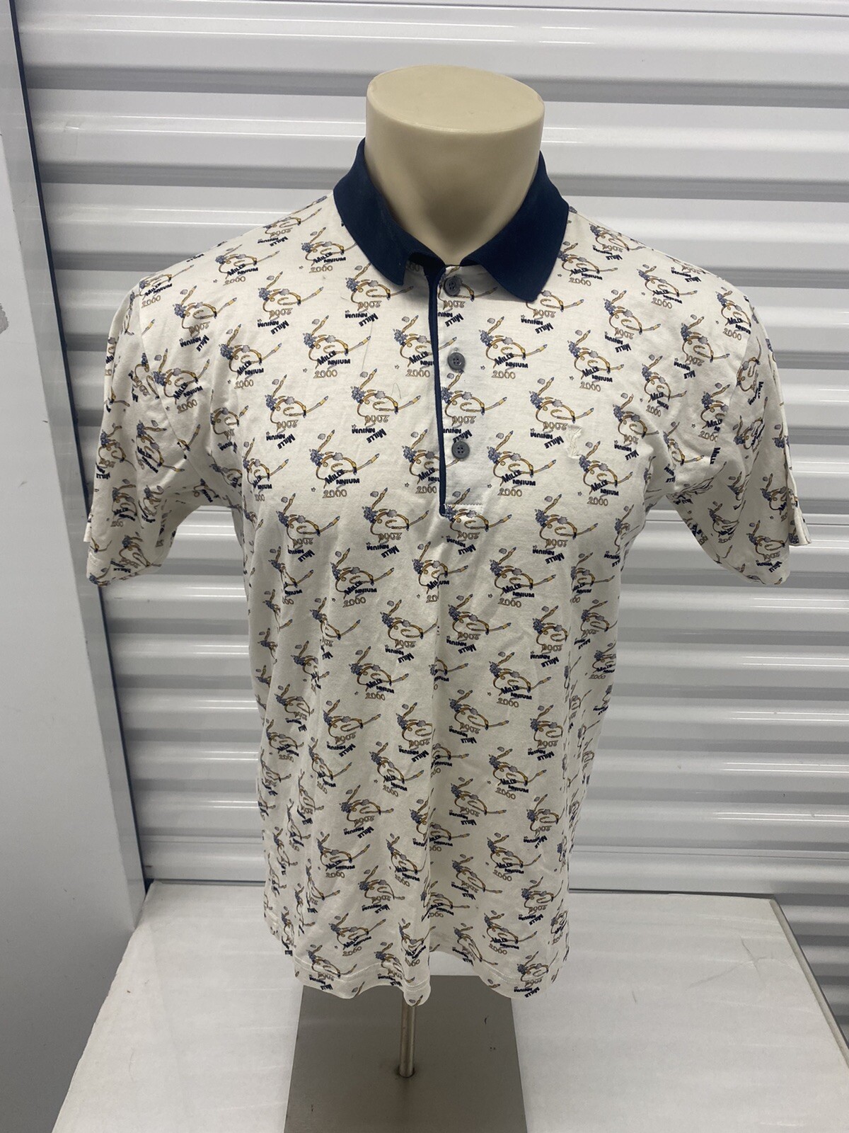 SAINT LAURENT Polo Shirt YSL Black Label Rara Made In Italy