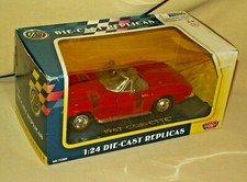 Chevy Corvette 1967 Motor Max Die Cast Replicas Red Convertible 73200 124 2003