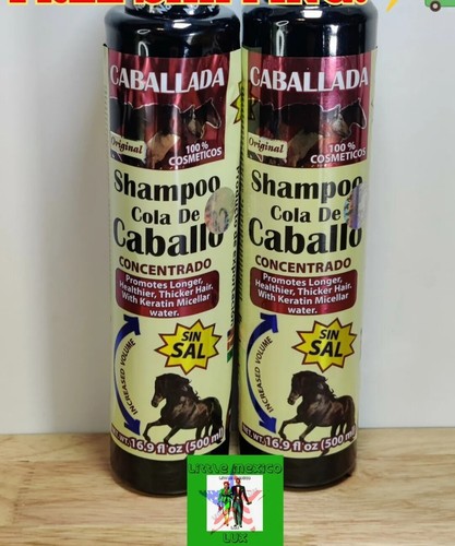 2X)CABALLADA SHAMPOO COLA D CABALLO 500ML EACH ORIGINAL 100%COSMETICOS(๐