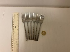 6  X VINERS EXECUTIVE SUITE CAKE PASTRY FORKS STAINLESS STEEL CUTLERY